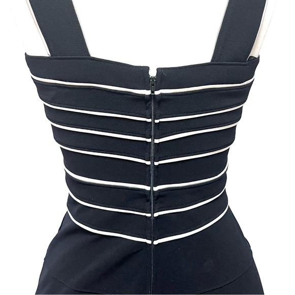 Tadashi Shoji Vintage Bodycon Bandage Cocktail Dress LBD Size Small Y2K USA Made - Picture 5 of 8